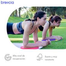 Set de 2 Pads o Almohadillas Ovalado Ovaladas Súper Suaves Softy 20mm de Espesor y Dimensiones 19 x 30 cm Cojines Antideslizantes y Ergonómicos para Yoga, Pilates, Entrenamiento o Rehabilitación Espuma de Alta Densidad que Ofrece Máxima Comodidad, Amortiguación y Soporte Ideales para Rodillas, Codos o Manos Durante el Ejercicio - Naranja Coral - Ver 4