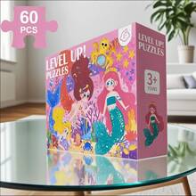 60 Gift Box Puzzles, 3-6 Years Old With Large Puzzles, Educational Toys And Games > Puzzles > Jigsaw Puzzles Parent-Child Interactive Toys Christmas And Halloween Gifts.