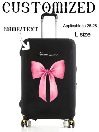 1 Piece, Custom Trolley Case Cover, Unique, Lightweight, Travel, Luggage Dustproof, Elastic, Print, Picture, Thickened, One Piece Custom, Large Capacity, Lightweight, Cute, Fashionable, Personalized, Travel, Travel Essentials, Travel Essentials, Solid Color, Large, Medium, Small, Business Trip