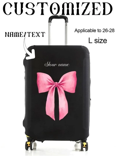 1 Piece, Custom Trolley Case Cover, Unique, Lightweight, Travel, Luggage Dustproof, Elastic, Print, Picture, Thickened, One Piece Custom, Large Capacity, Lightweight, Cute, Fashionable, Personalized, Travel, Travel Essentials, Travel Essentials, Solid Color, Large, Medium, Small, Business Trip
