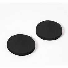 Set de 2 Pads o Almohadillas Circulares Súper Suaves Softy 20mm de Espesor y 18cm de Diámetro Cojines Antideslizantes y Ergonómicos para Yoga, Pilates, Entrenamiento o Rehabilitación Espuma de Alta Densidad que Ofrece Máxima Comodidad, Amortiguación y Soporte Ideales para Rodillas, Codos o Manos Durante el Ejercicio - Negro - Ver 1