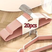 10/20pcs Non-Slip Clothes Hangers, 41cm Adult Upgraded Seamless Design, Multifunctional With Grooved Shoulders, Firm Grip - Durable Essential For Home And Dorm, Suitable For Adult And Children Clothing - Multicolor - View 12
