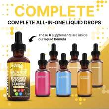 Clean Organic Maca Root Liquid Drops With Ashwagandha, Fenugreek, Beet Root And L-Arginine Liquid Multivitamin For Women And Men - 30ml - 查看 2
