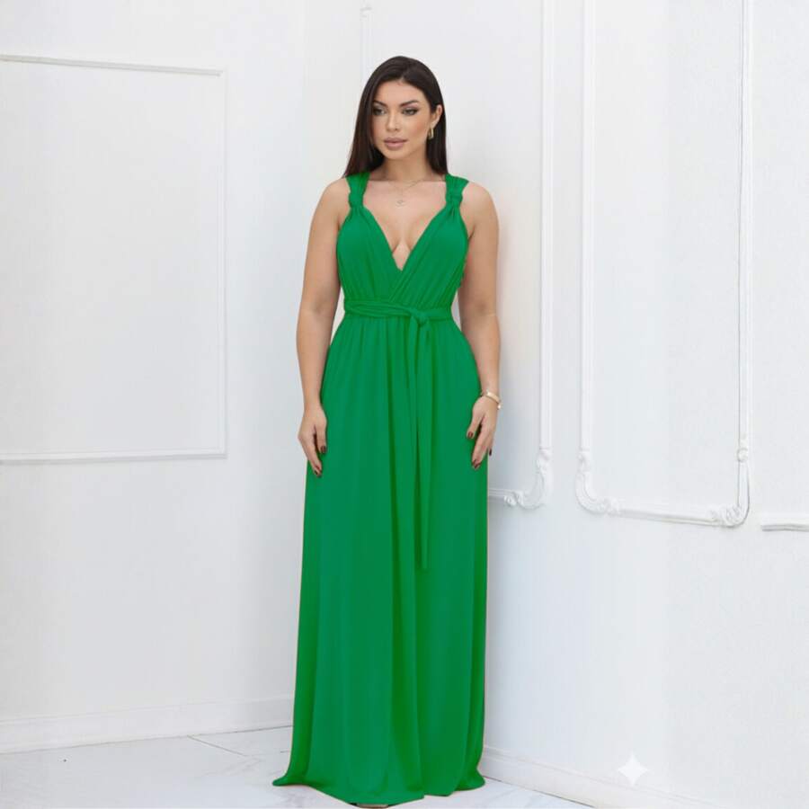 Women Dresses - Green - View 1