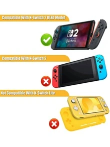 5-In-1 Accessories Kit For Switc.H 2 – Travel Carrying Case With 24 Game Card Slots, Screen Protector, Joy-Con Silicone Covers & Game Card Holder – Complete Protection Set For Console And Controllers - Multicolor - View 7