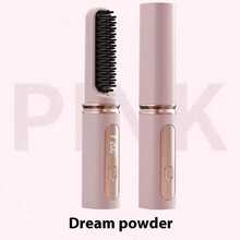 Wireless Multi-Functional Electric Straightening Curling Comb Portable Negative Ion Hair Straightener Brush, Straightening Comb Negative Ion Hair Care Comb Heat Protection Curling Straightener For Home Styling, Portable Clamp High Top Hair Volume Heat Protection Long-Lasting Styling Gift 4000mAh - 彩色 - 查看 14
