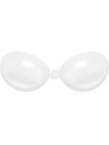 2 buc/set sutien invizibil din silicon fără bretele pentru femei, cu tampoane adezive, potrivit pentru rochii cu bretele spaghete și rochii de mireasă, efect de ridicare și susținere, sutien invizibil ușor și respirabil pentru vară