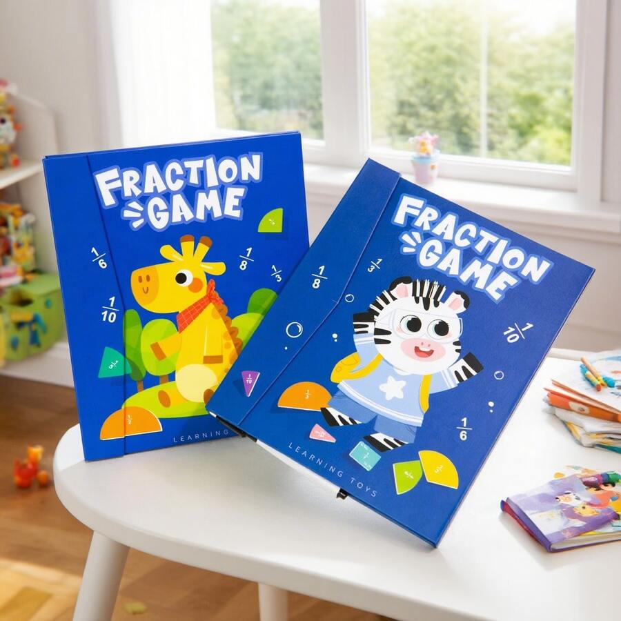 New Digital Disc, Fraction Teaching AIDS, Digital Calculation Games, Children's Gifts, Educational Toys To Learn Magnetic Fractions, Mathematical Operation Toys, Magnetic Counter Mathematics Learning Tool Kit, Primary School Mathematics Education Learning Games, Christmas And Birthday Gifts For Boys And Girls. - Number Puzzle - View 1