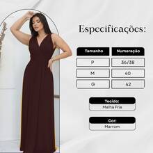 Women's Long Dress, Multiple Ways To Wear, Multi-Use, Tie-Front, Infinity Style, Party, Graduation, Elegant - Rust Brown - View 3