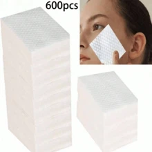 600/450/200/100/50 piezas Almohadillas de algodón faciales suaves y ligeras, de doble cara sin pelusa, aptas para uso diario, recarga de viaje, DIY de cuidado de la piel, viajes, dormitorio y escuela - Multicolor - Ver 17