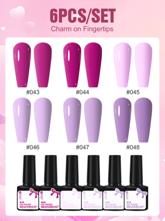 1 Pc Rose Red Color Or Purple Color For Choose Gel Nail Polish For Nail Beauty Soak Off UV LED Nail Polish , Home DIY Manicure Nail Art Salon For Women