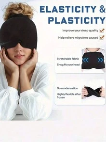 1pc Gel Ice Pack Headache Relief Hat (Single Layer) - Stretchable Head Cover, Cold/Hot Therapy, Headache Relief, Fragrance-Free, No Power/Battery Needed - Effectively Relieves Tension, Stress, Fever, Fatigue, Suitable As Back To School, Christmas, Valentine's Day, Mother's Day Gift - Multicolor - View 11