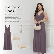 Women's Long Dress - Multiple Ways To Wear - Tie Detail - Infinity Style - Perfect For Parties, Graduations, Weddings, Christenings - 葡萄 - 查看 7