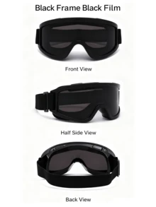 Full-Coverage Ski Goggles: Windproof And Snowproof Material + Sporty Design, An Essential Stylish Eye Protection Item For The Ski Slopes! Each Goggle Provides Professional Protection, With A Full-Coverage Design That Fits Snugly Against The Face.