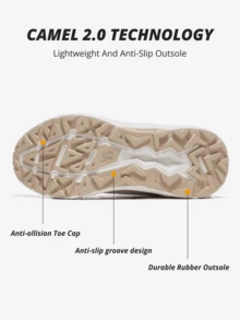 CAMEL CROWN Outdoor Boots, Warm Fleece Snow Boots, Waterproof Anti-Slip For Winter - White - View 5