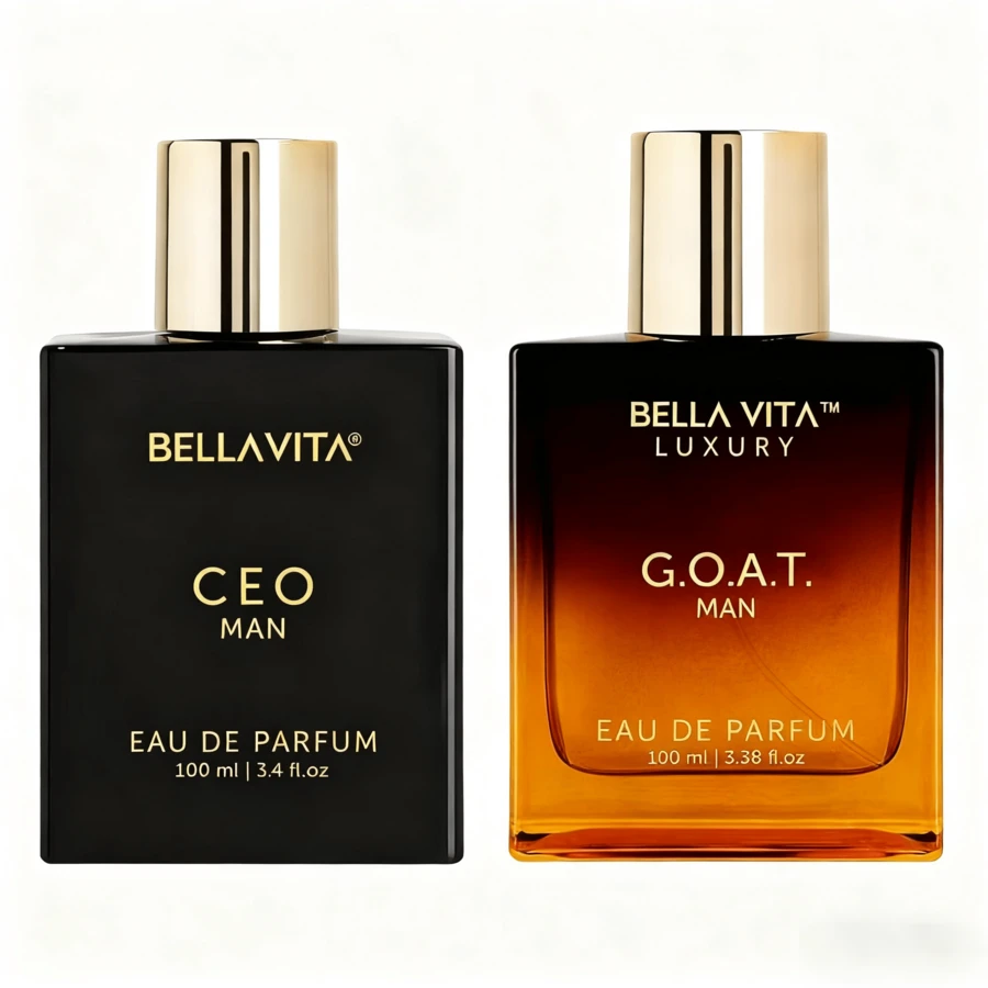 BellaVita Luxury Sigma Male (CEO Man & GOAT Man) - Perfume De Colonia Para Hombre, 2 X 3.4 Fl Oz, Colonia De Larga Duración Con Perfume De Limón, Lavanda, Tonka Y Madera De Agar - 木質香調 - 查看 1