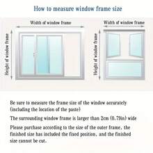 AIYYIPA Quilted Insulation Window Film - Winter Warmth Zippered Window Curtains, Polyester & Aluminum Screen, Blocks UV Rays, Double Sided Curtains For Bedroom, Living Room, Easy Install, Home Insulation Film - Multicolor - View 8