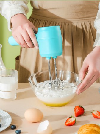 Batidora eléctrica para hornear en casa, pequeña mezcladora de crema automática de mano, batidora de pasteles