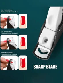 1pc Upgraded Anti-Splash One-Piece Nail Clipper, Specialized For Nail Extension, French Manicure Nail Clipper, U-Shaped DIY Clipper, Nail And Hand Care Tool - Precise And Durable, Professional Manicure Tool, Suitable For Acrylic Extension, Nail Art Salon, Home Use, Christmas Gift