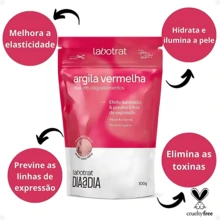 LABOTRAT Clay Facial Mask Skin Care 100g - White/Pink/Black/Green - Red Clay - View 3