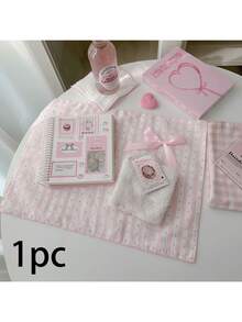 1件/6件装韩式ins风格子波点餐巾，营造氛围的桌面软装，用途广泛，可用于用餐、摄影、防尘