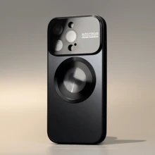 Carcasă de telefon mată de lux din titan, compatibilă cu iPhone - rezistentă la șocuri, încărcare magnetică wireless, protecție pentru lentila camerei din sticlă, pentru iPhone 16/16 Pro/16 Pro Max, 15/15 Pro/15 Pro Max, 14 Pro/14 Pro Max/14/13 Pro Max/13 Pro/13/12 Pro Max/12 Pro/12/11/11 Pro Max