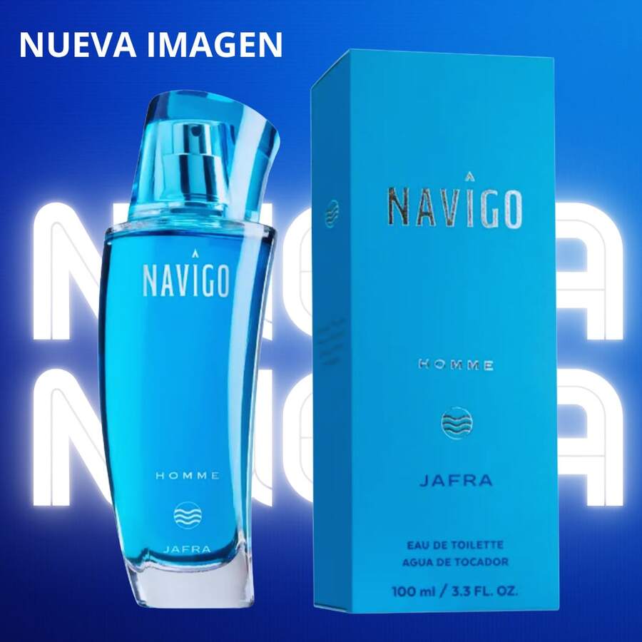 Jafra Navigo Homme Fragancia Hombre Masculina Azul - Azul - Ver 1