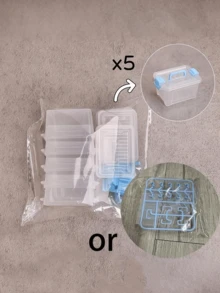 Mini Suitcase-Style Storage Boxes, Transparent Small Item Storage Cases, Small Storage Bins With Lids, Stackable Plastic Containers Colorful Bead Organizer Latch Box, Miniature Scene DIY Accessories, Model Scene Decorations/Photography Props, Miniature Landscape Handcraft Essentials, Holiday Gifting, Decorative Storage - Multicolor - View 10