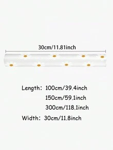 1 Roll Daisy Shelf Liner For Kitchen Cabinets,Non-Adhesive Drawer Liner,Non-Slip Refrigerator Liner,EVA Waterproof Fridge Pad Cupboard Mat Easy Placemats. - Multicolor - View 2