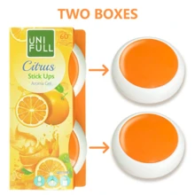 UNIFULL Cherry Flavor/Orange Flavor Natural Fruit Scent Balm Long-Lasting Light Fragrance Portable Solid Perfume - Orange-scented Balm - View 2