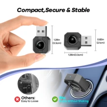 REMAX Adaptor Carplay wireless 2 în 1 compatibil cu Apple CarPlay și Android Auto; Dimensiune mini; Plug & Play; Adaptor wireless Car Play compatibil cu iPhone IOS 6+, Android 11+, conexiune rapidă și stabilă; Accesorii auto, accesorii auto super practice