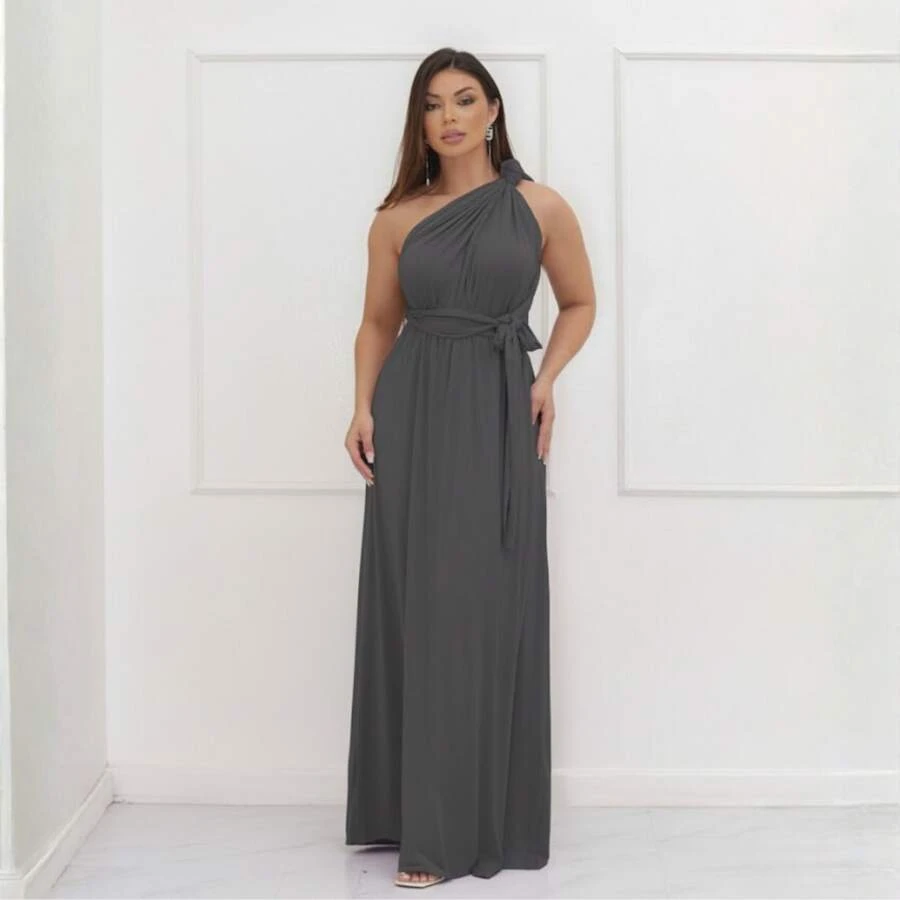 Women Maxi Dresses - 灰色 - 查看 1