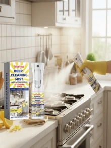 Kitchen Deep Cleaning Spray - Cleaner For Stove, Oven, And Grease Removal - 彩色 - 查看 1