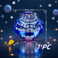 UFO Flying Ball Toy, UFO Toy With Cool Lights, UFO Flying Saucer, Handheld Hovering Ball, LED Light Smart Flying Ball, Magic Spinning Ball, Smart Boomerang,  Stress Relief Toy, Cool Toy, Sci-Fi Toy, Holiday Gift, Birthday Gift, Children's Gift, Spinning Top Toy, Christmas, Children's Day, New Year Gift, Boy's Gift, Girl's Gift, Outdoor Toy, Interactive Toy,Stocking Stuffers,Christmas Gifts,Gifts,Stocking Stuffers For Kids - 5PCS pink - 查看 3