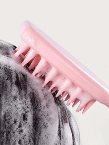 Shampoo Brush/Scalp Massage Comb, Long-Handled Hair Cleaning Brush, Promotes Hair Growth And Removes Dandruff, Household Hair Comb, Hair Styling Tool, Multi-Handled Comb For Shampooing, Bathing, And Massage, Comb/Hairb, Massage And Relaxation, Scalp Care, Hair Styling Tool, Unisex, Household Essential, Scalp Massage Comb, Scalp Relaxation Tool, Stress Reliever, Head Massage Claw, Scalp Scraping, Head Massage Comb, Stimulates Hair Growth. - Multicolor - View 1