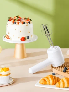 家用烘焙用电动手持搅拌器，小型自动奶油搅拌器，蛋糕搅拌器 - 彩色 - 查看 7