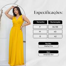 Women's Long Dress - Multiple Ways To Wear - Tie Detail - Infinity Style - Perfect For Parties, Graduations, Weddings, Christenings - 黃日 - 查看 3