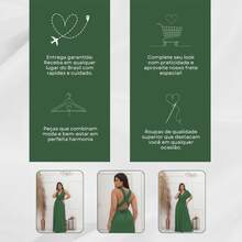 Women's Long Dress Various Ways To Wear Infinity Tie Party Graduation Wedding Baptism - 軍綠色 - 查看 8