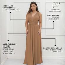 Women Dresses - 卡其色 - 查看 4