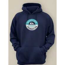 Quiksilver Sweatshirt - New Arrival - Ready To Ship - Immediate Shipping - Navy Blue - View 3