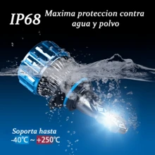 Kit 2 Bombillas LED Faros Delanteros 2 Chips Diodos H7 H    8/H9/H11 HB3/9005 HB4/9006 | Luz Blanca 24000LM 6000k | Autos SUV Camioneta Motocicletas Universal Impermeable Fácil Instalacion Super Brillante Alta Potencia Vmingo Mexico - K40 H7 - Ver 2