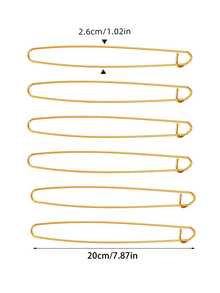 6pcs Large Colorful Aluminum Safety Pins, Lightweight Rust-Resistant Pins For Knitting, Sewing, Clothing DIY Crafts - Multicolor - View 12