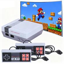 Classic Red And White Wired Mini Two-Player Game Console, A Perfect Holiday Gift That Revives Childhood Memories And Family Bonding - 白色 - 查看 1