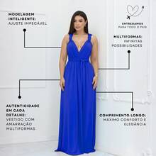 Women Dresses - Royal Blue - View 4