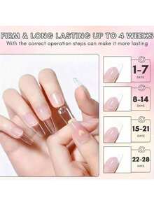 XEIJAYI 1支12毫升固体美甲胶水 - 强力粘合剂，适用于指甲板、3D美甲，需配合UV/LED美甲灯使用 - 無色 - 查看 9