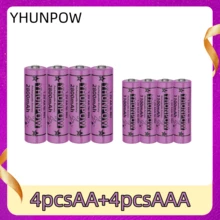 YHUNPOW AA/AAA 可充电镍氢电池，高容量镍氢电池，持久续航，适用于日常电子设备 - 7號電池 - 查看 7