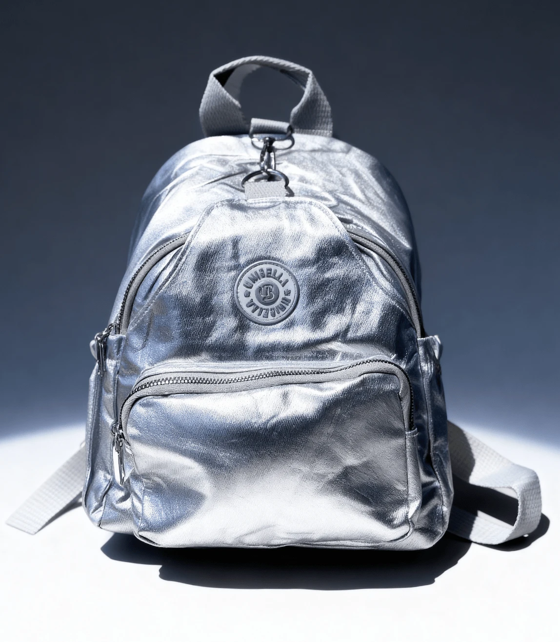 Women Fashion Backpacks - Silver - View 1