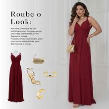 Women Dresses - Burgundy - View 7