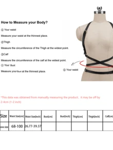 Leather Chest Harness Belt For Women Leather Harness Belt For Women Fashion Chest Harness Woman Valentine's Day Gift Women's Corset Belt