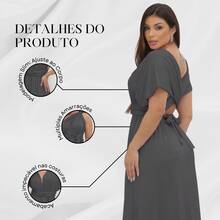 Women Maxi Dresses - 灰色 - 查看 6